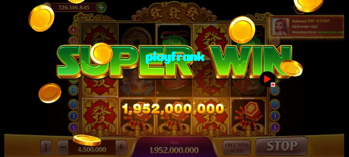 playfrank casino presented on mobile device in Pakistan with slots and live games